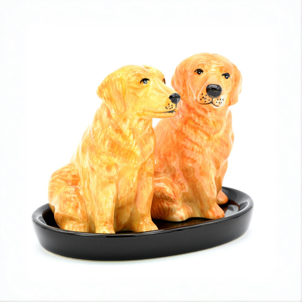 Salt and Pepper Shaker - Golden Retriever image 1