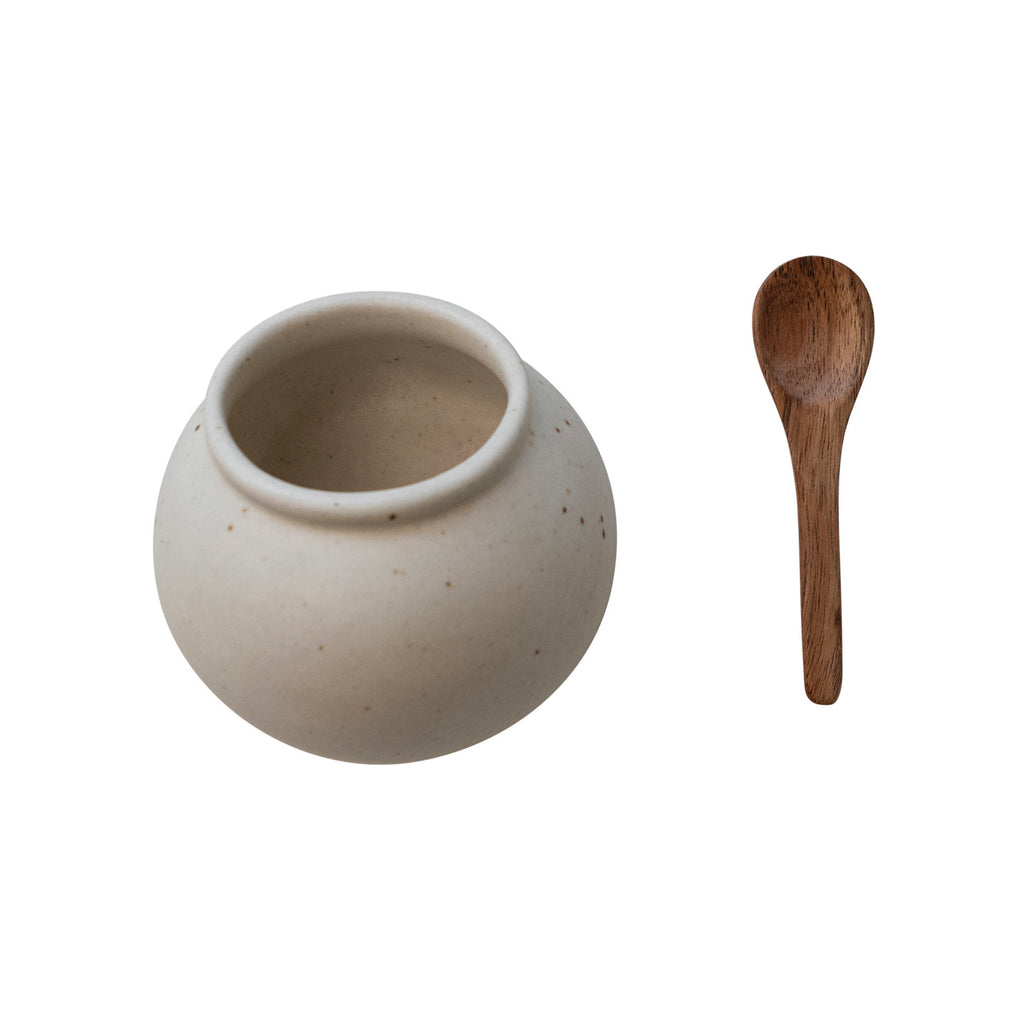 Salt Cellar with Wood Spoon image 2