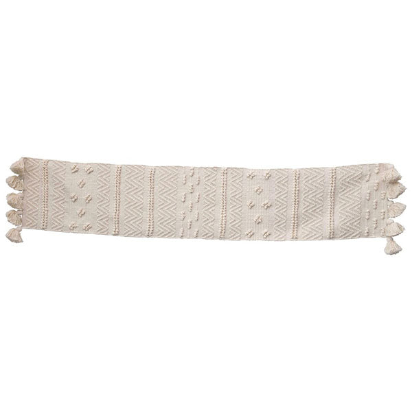 Woven Cotton Textured Table Runner image 0