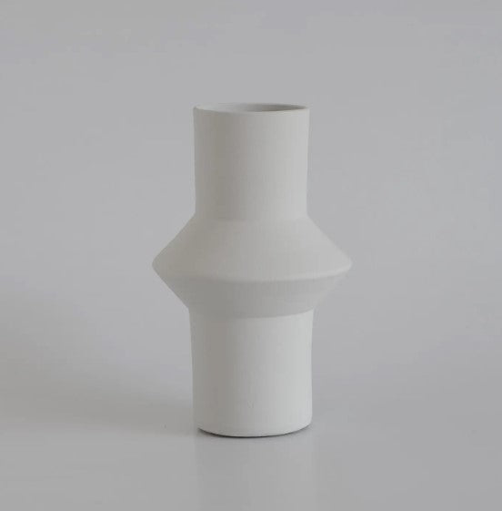 Geometric Vase - S / White image 0