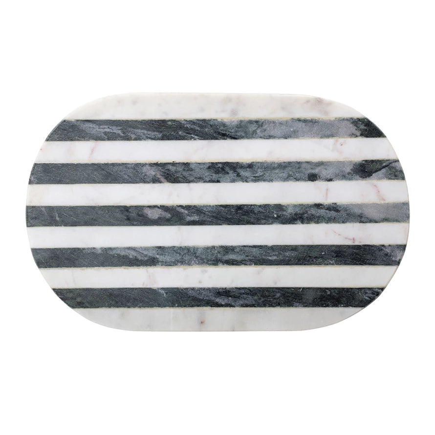 Striped Marble Cutting Board image 0
