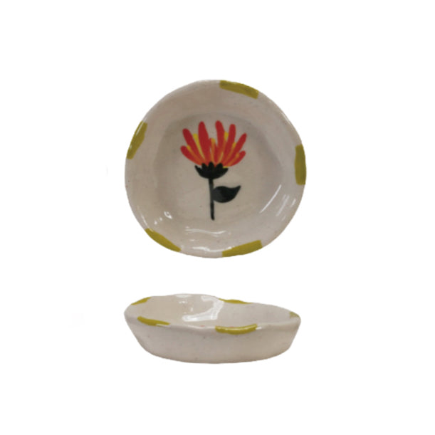 Hand-Painted Stoneware Dish image 4