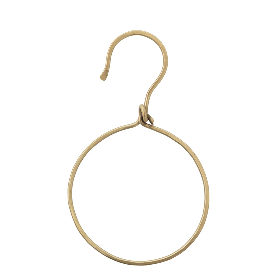 Metal Ring w/ Hook - Brass image 0