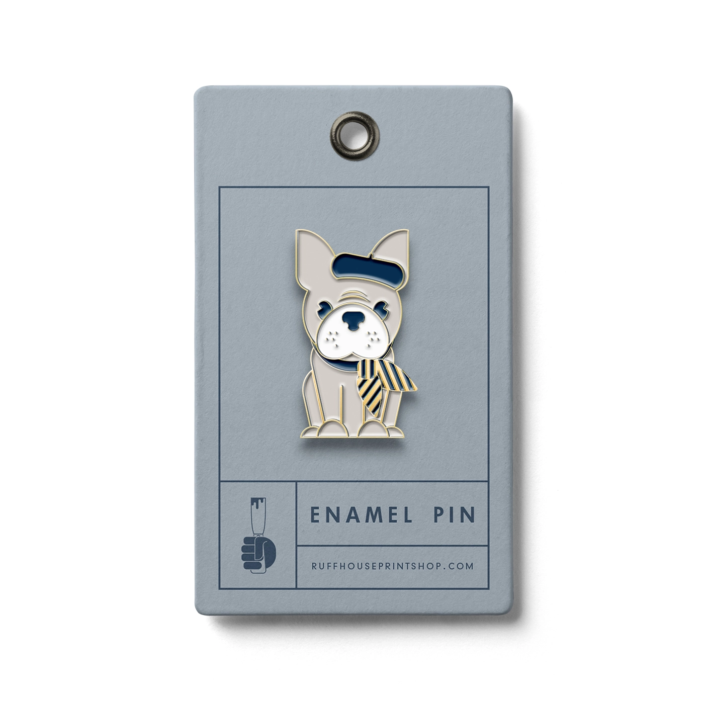 Frenchie Bulldog Enamel Pin image 0