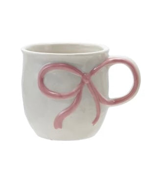 Stoneware Mug with Bow Handle image 3
