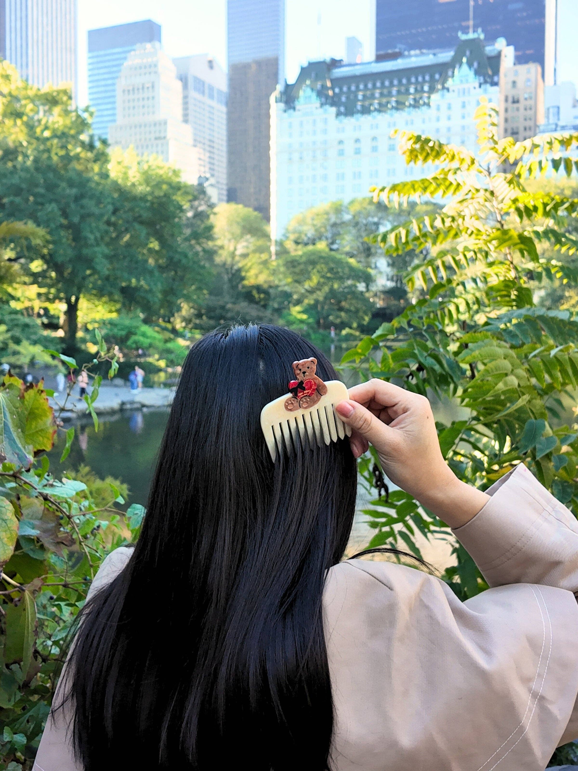 Love Teddy Pocket Hair Comb