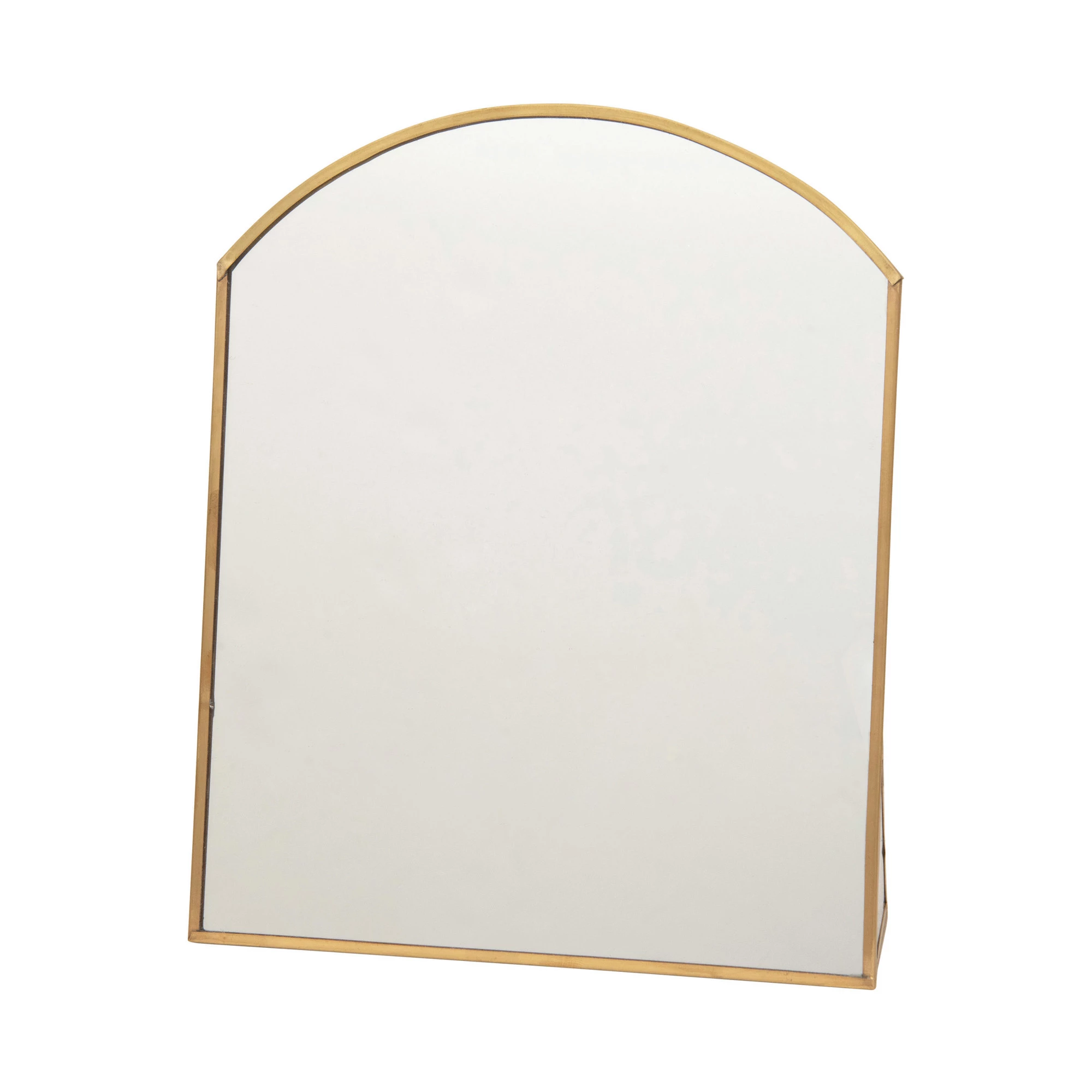 Metal Framed Standing Mirror - Brass image 3