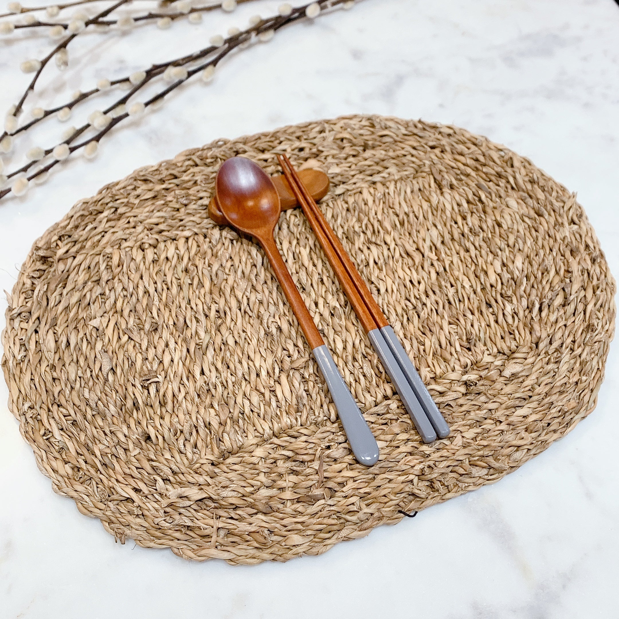 Pastel Wood Flatware Set image 3