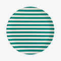 Green Stripe Dinner Plate image 0