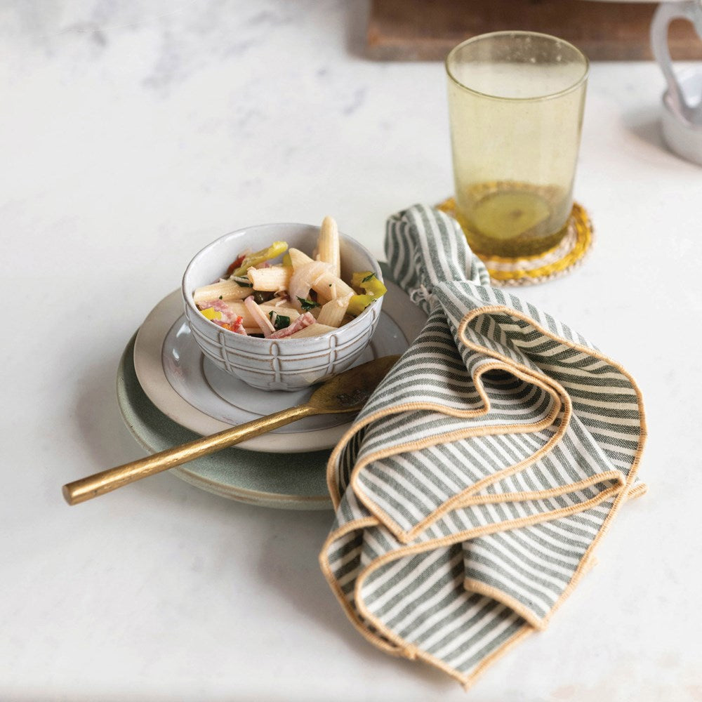 Debossed Stoneware Bowl Set image 2
