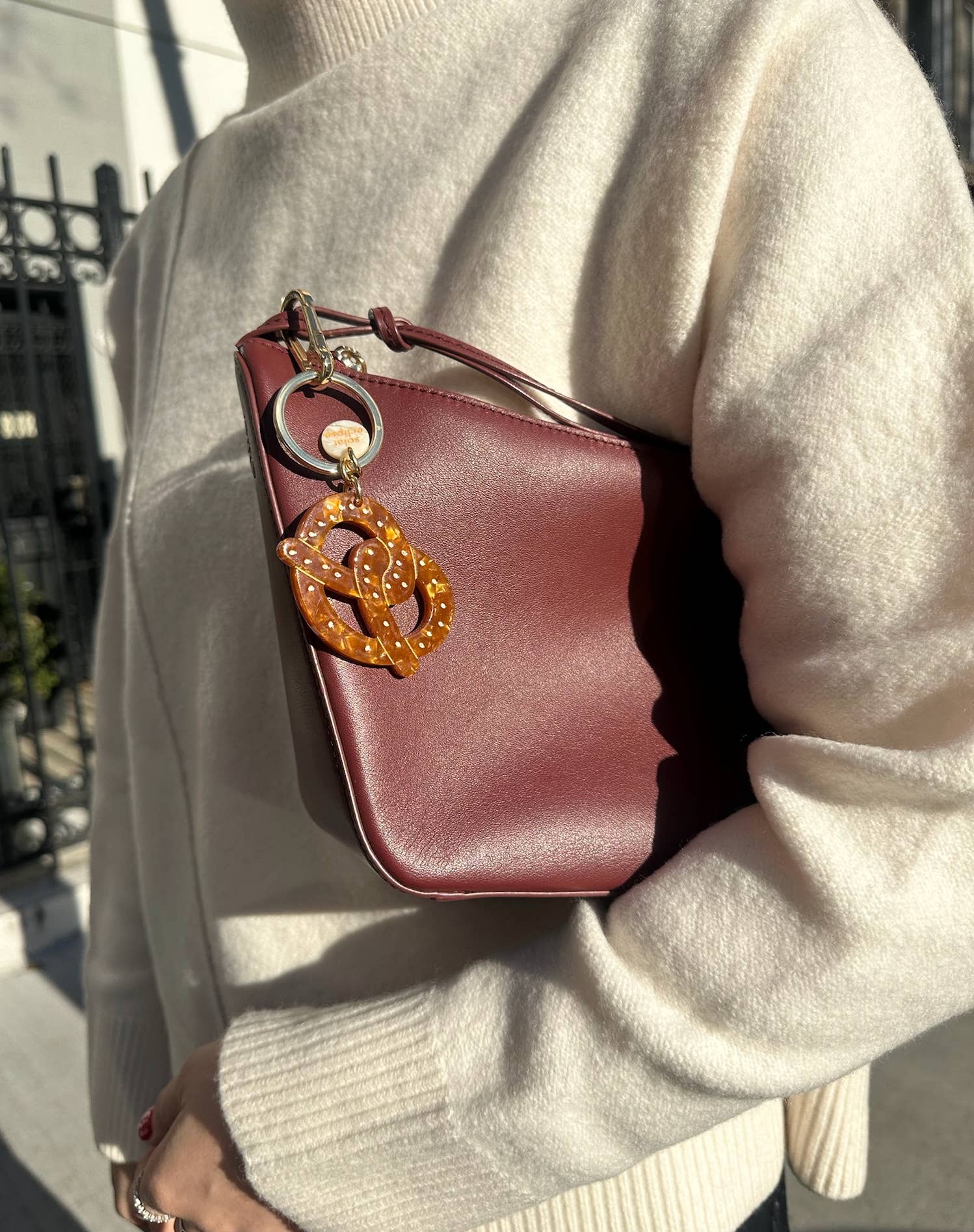 Pretzel Bag Charm