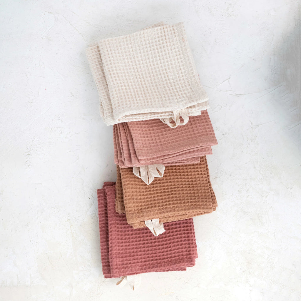 Linen & Cotton Waffle Dish Cloths - Set of 4 image 1