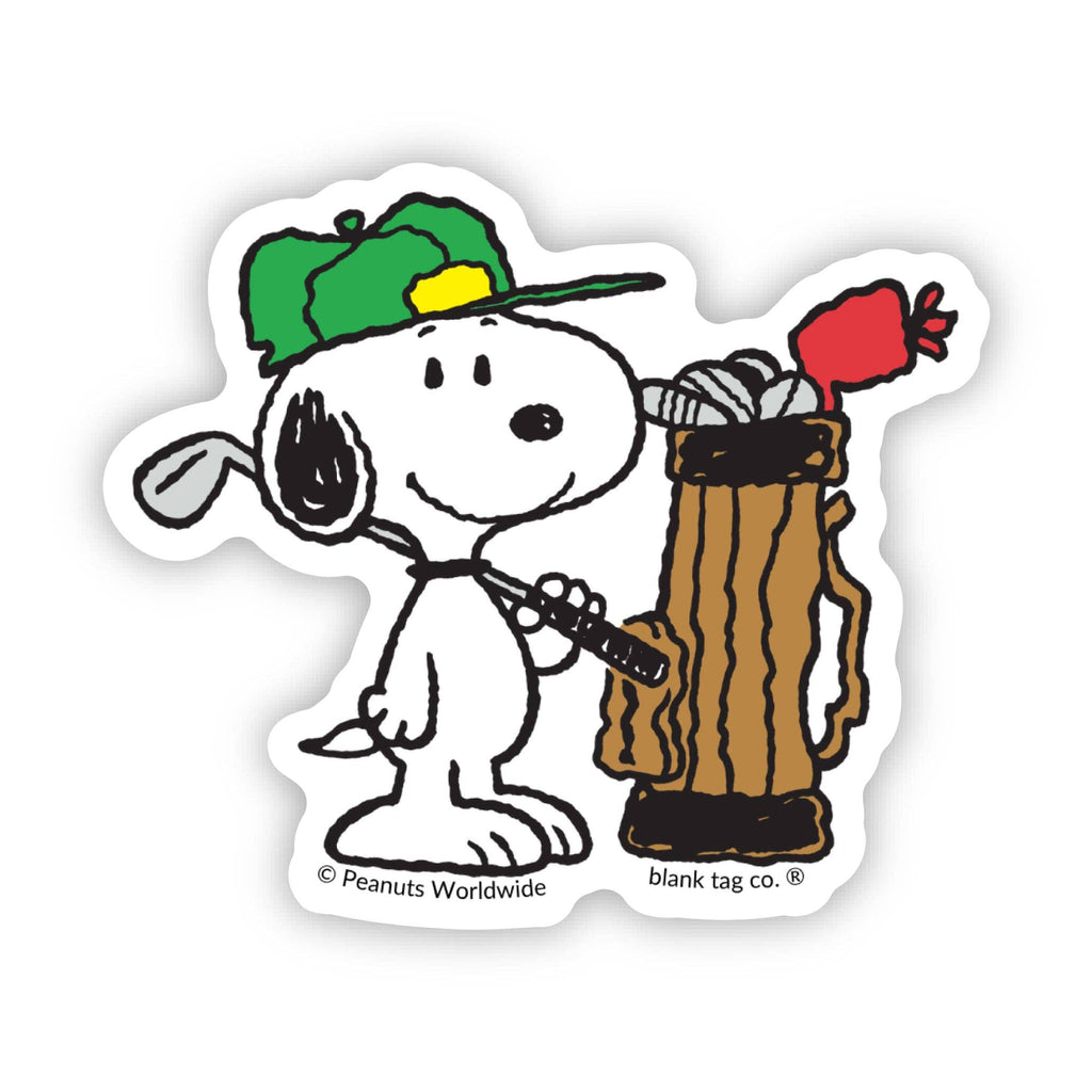 Peanuts® Waterproof Sticker - Snoopy Ready To Golf