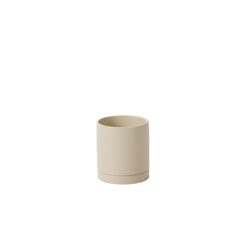 Romey Neutral Pot With Saucer image 0