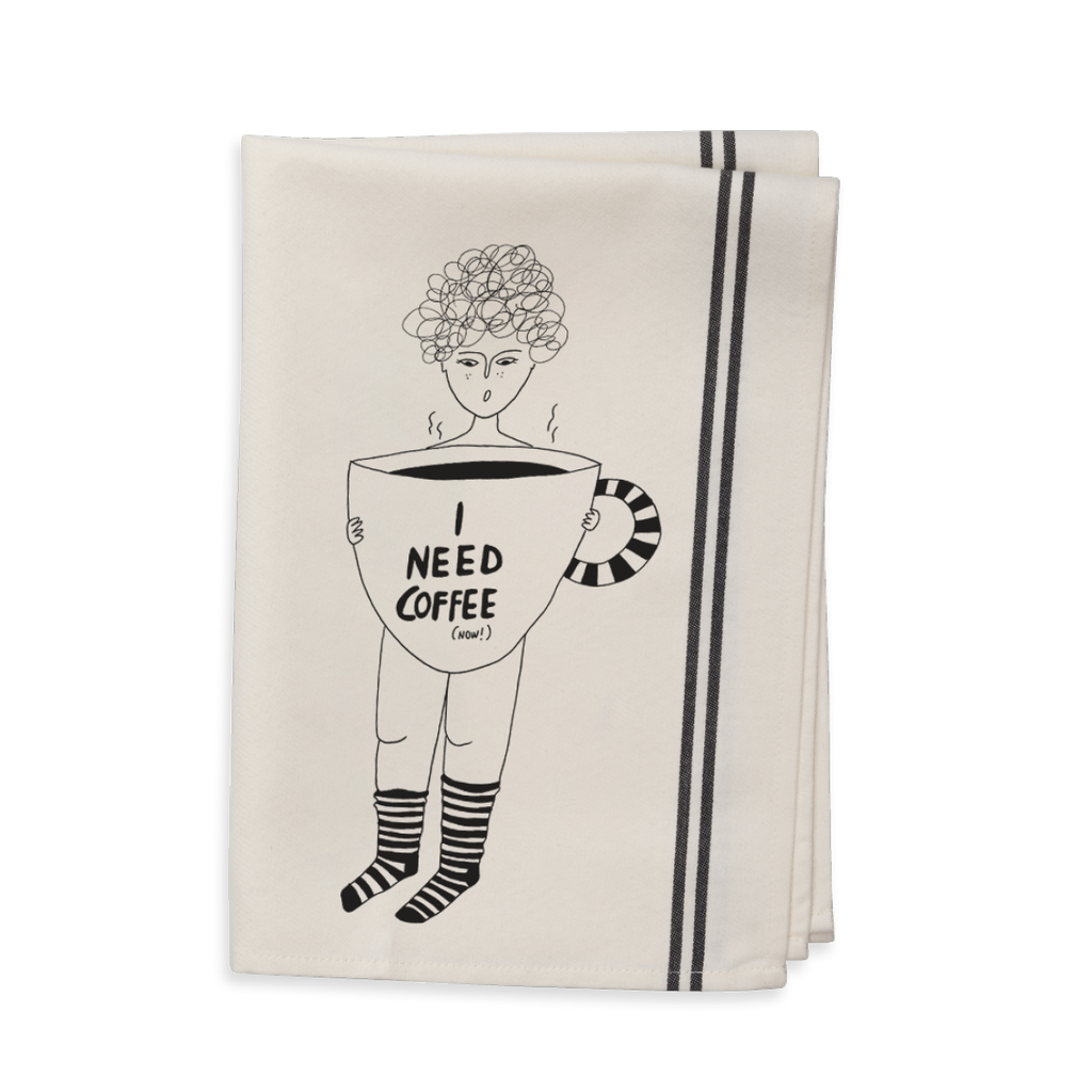Tea Towel - Coffee Now