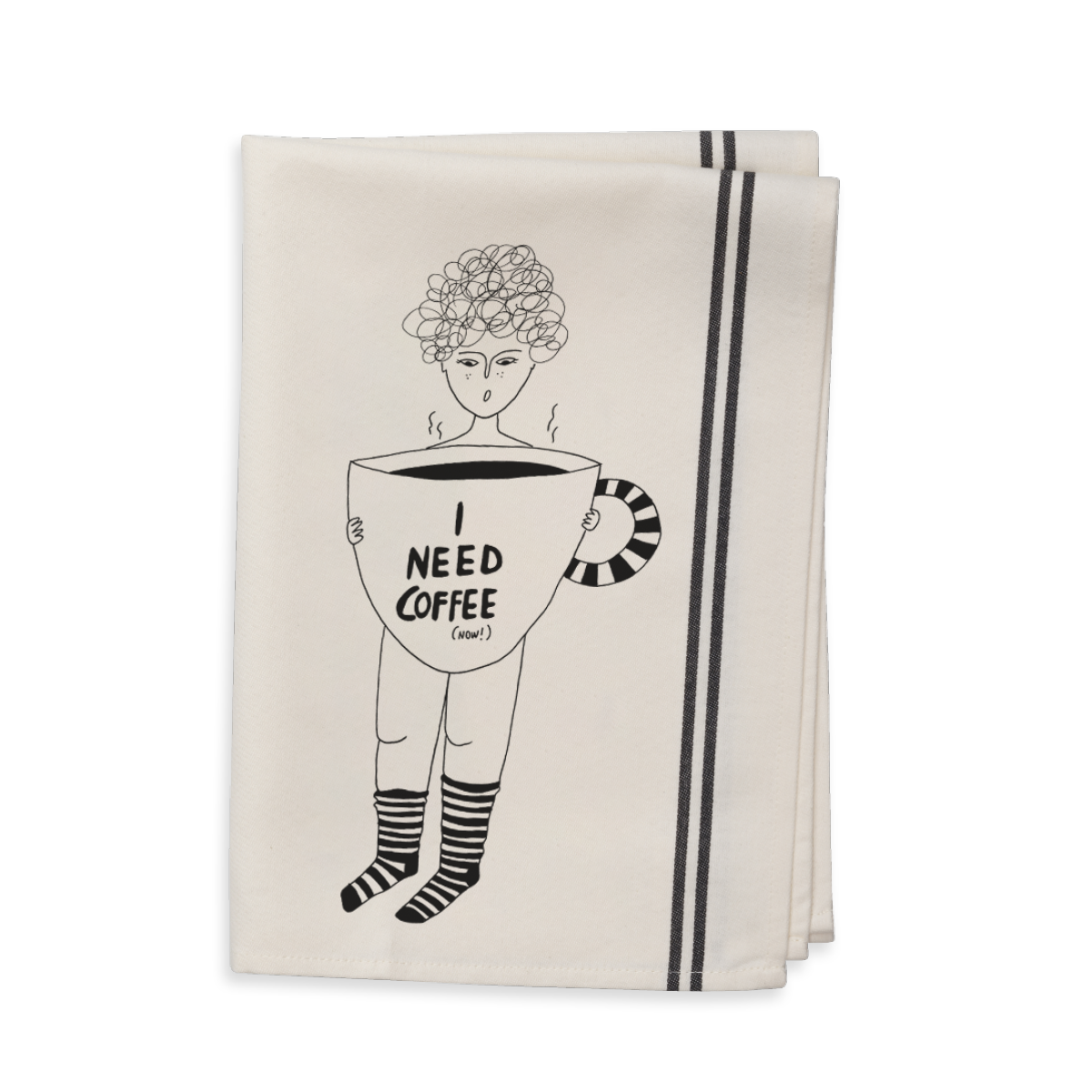 Tea Towel - Coffee Now