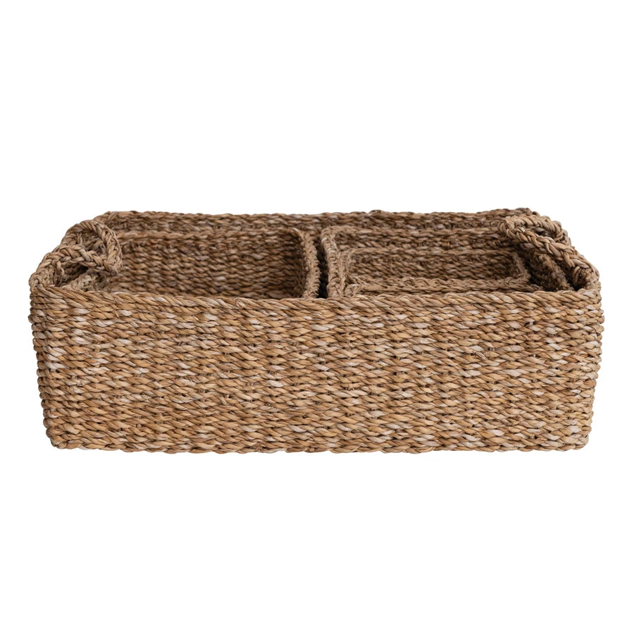 Hand-Woven Seagrass Basket image 4