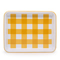 Max Humphrey x CCH Gingham Rectangle Tray - Yellow