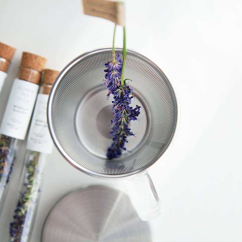 Glass Tea Mug with Stainless Steel Infuser image 5