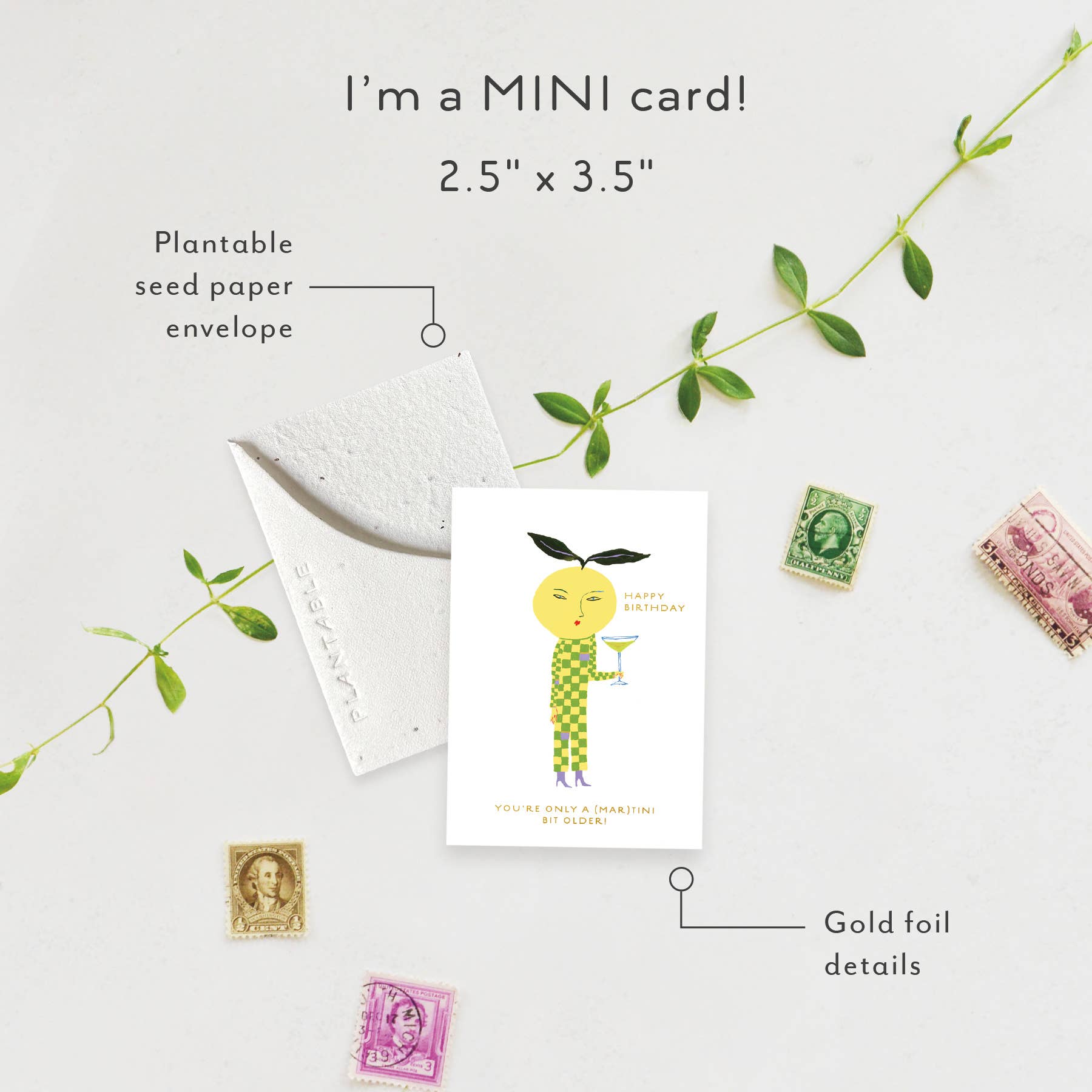 Yuzu Sprout - Birthday Card Mini