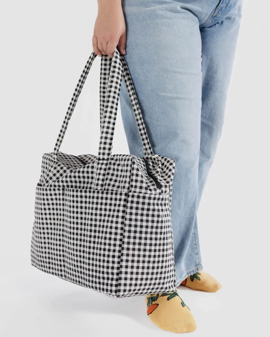 Cloud Carry-On - Black & White Gingham image 1