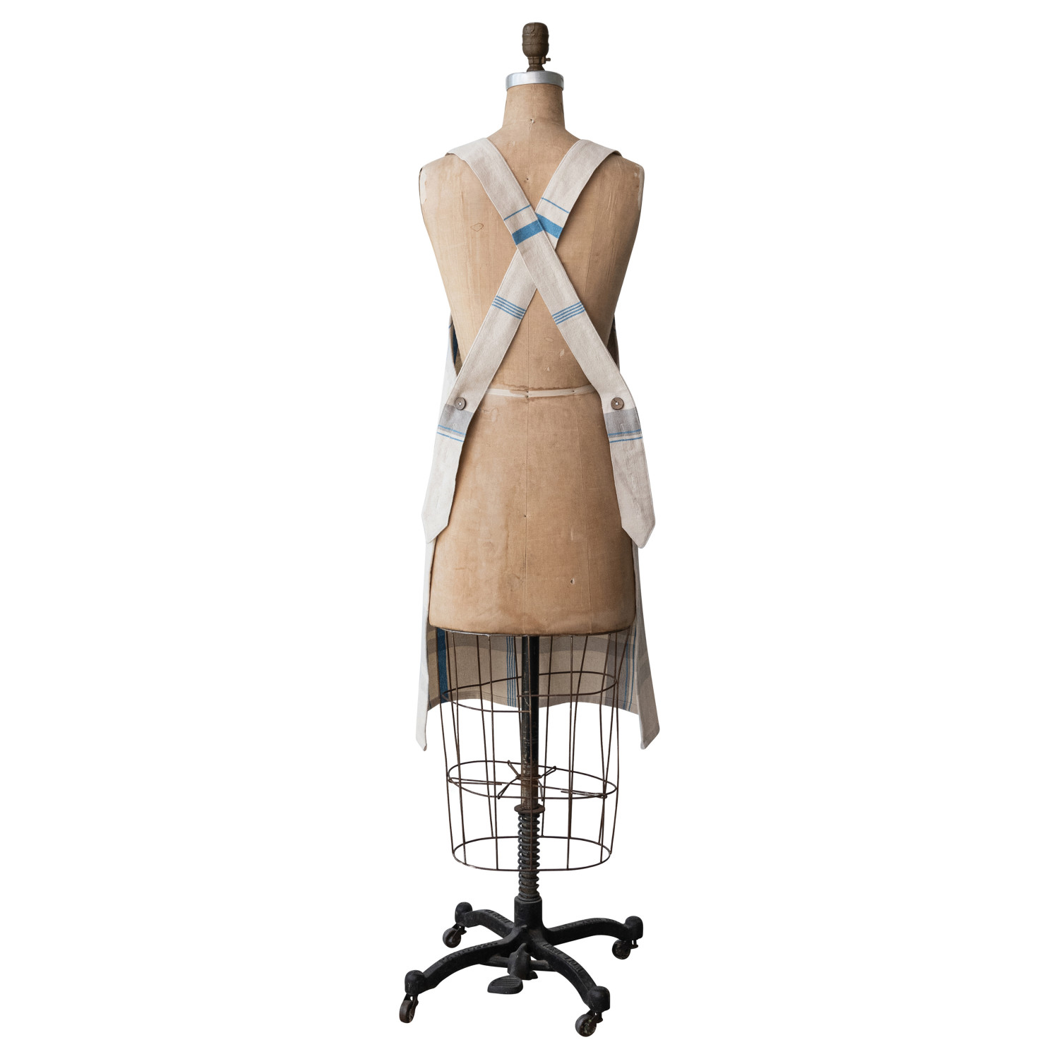 Woven Cotton Plaid Apron image 1