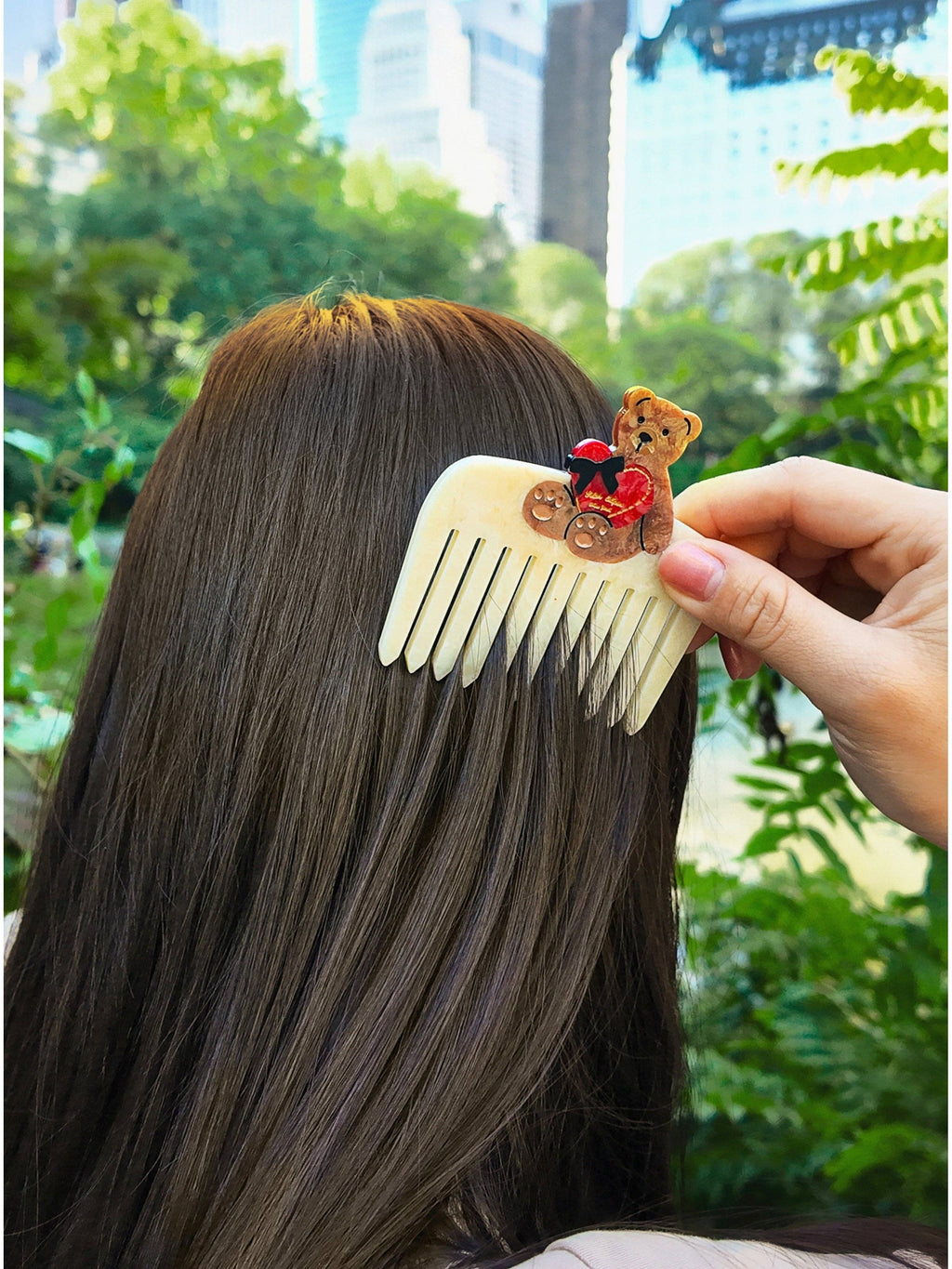 Love Teddy Pocket Hair Comb