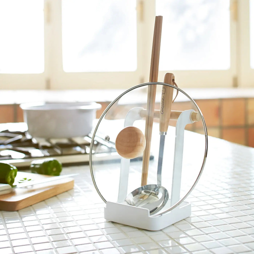 Tosca Lid & Ladle Stand - Steel + Wood image 2