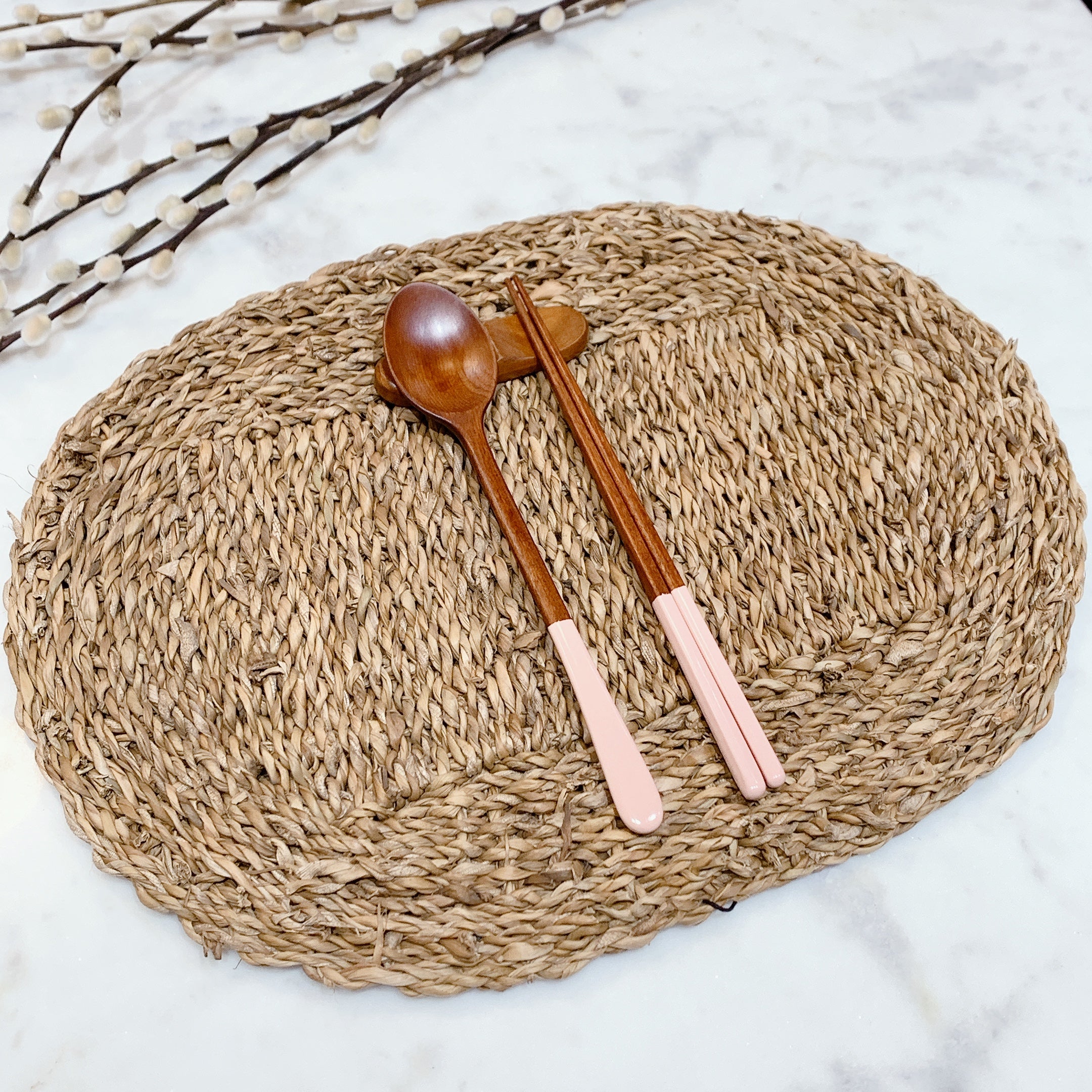 Pastel Wood Flatware Set image 4