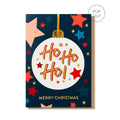 Ho Ho Ho Luxury Pop Out Bauble Card image 0