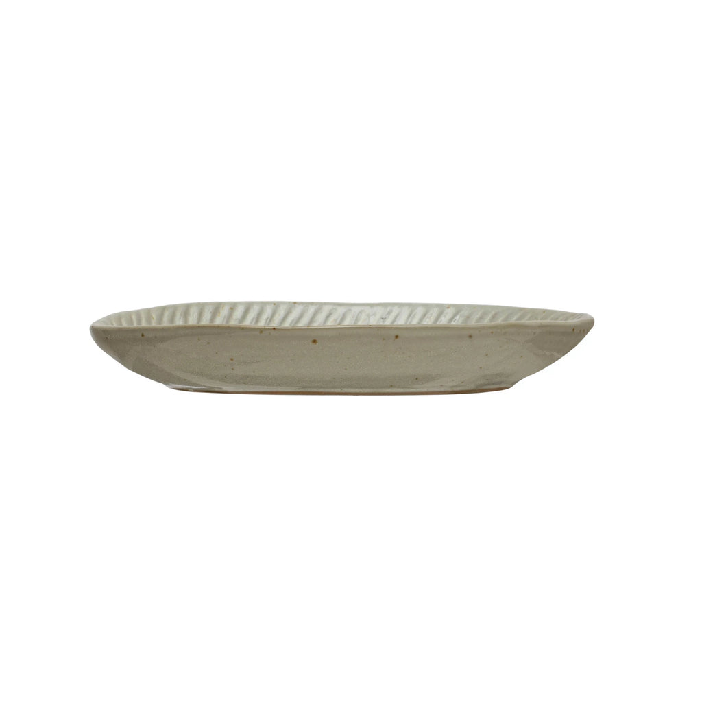 Debossed Stoneware Plate image 3