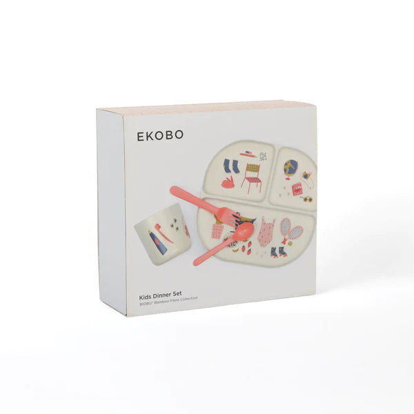 Illustrated Kid Dinner Set image 4