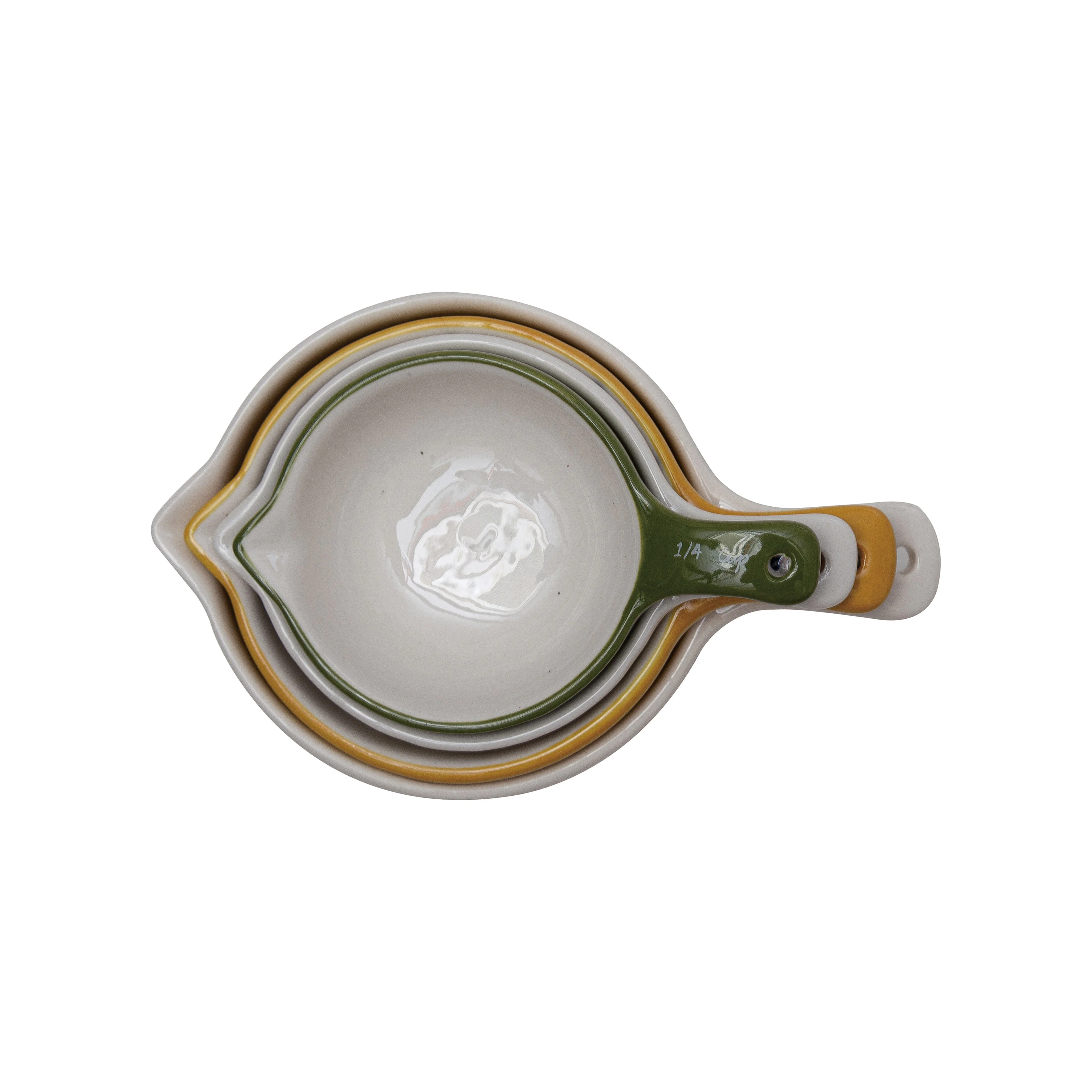 Floral Stoneware Measuring Cup image 1