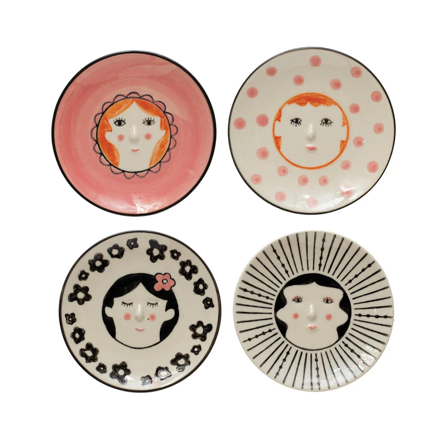 Hand Painted Lady Face Plate image 0