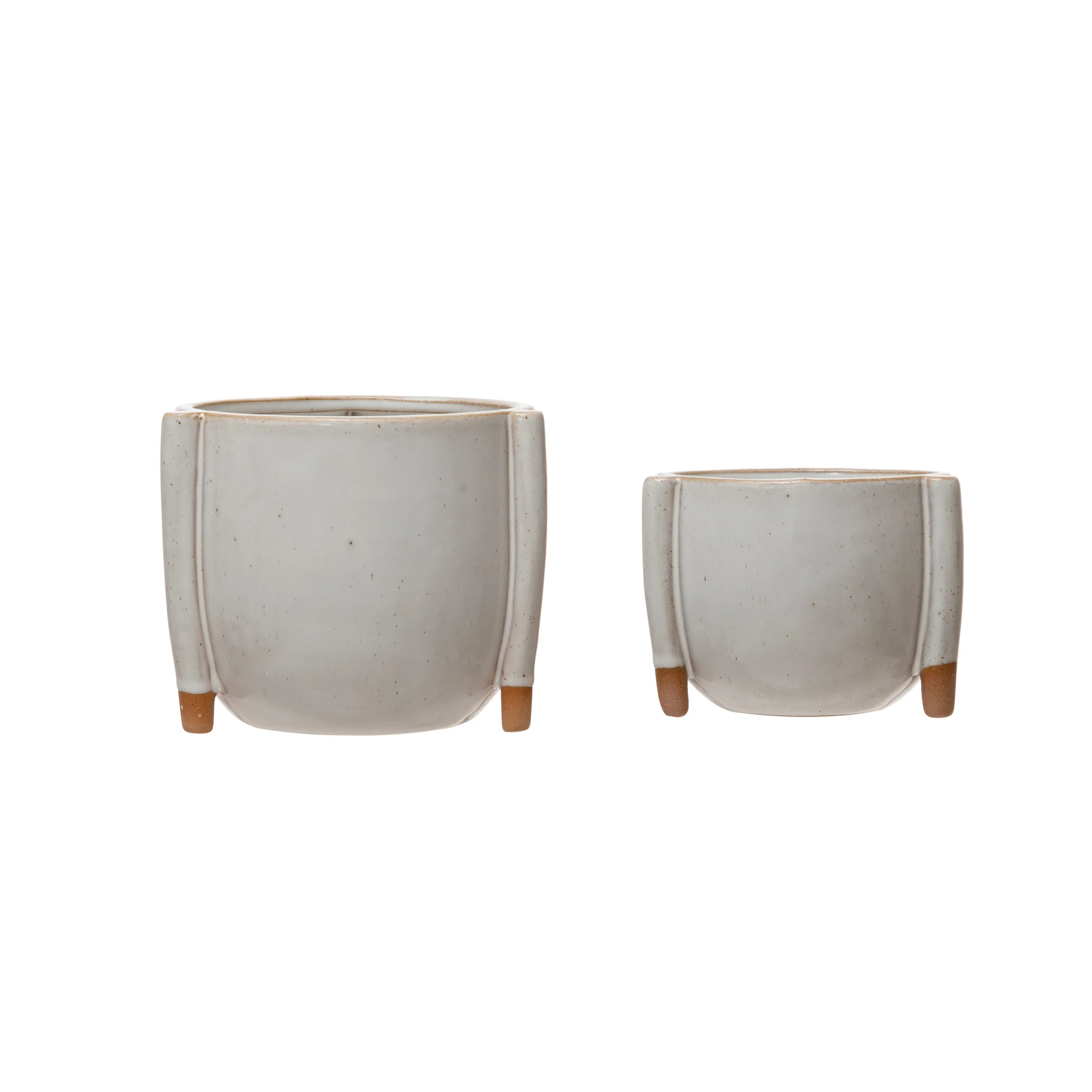 Stoneware Footed Planter image 2