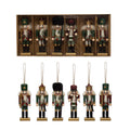 Wood Nutcracker Ornaments - Set of 6 image 0