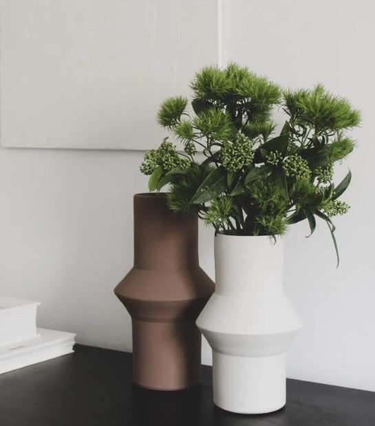 Geometric Vase - S / White image 1