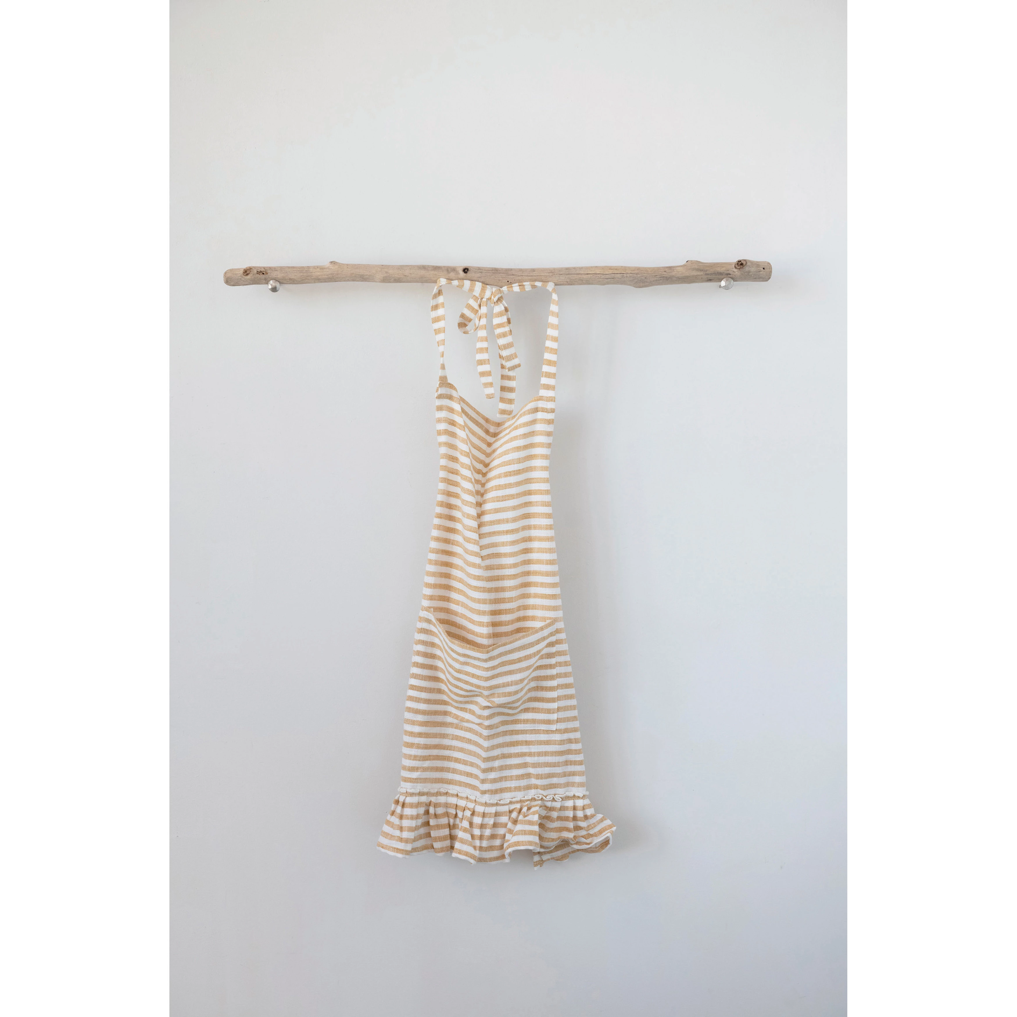 Striped Apron with Ruffle image 2