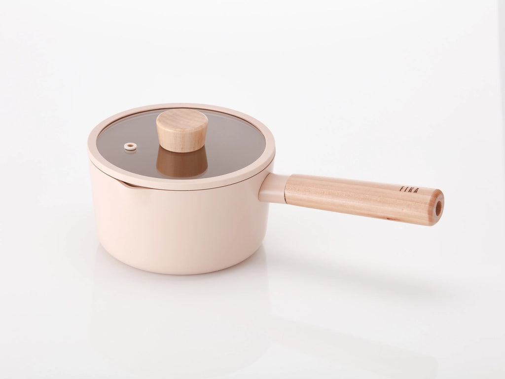 FIKA Baby Saucepan w/ Glass Lid - Peach image 1