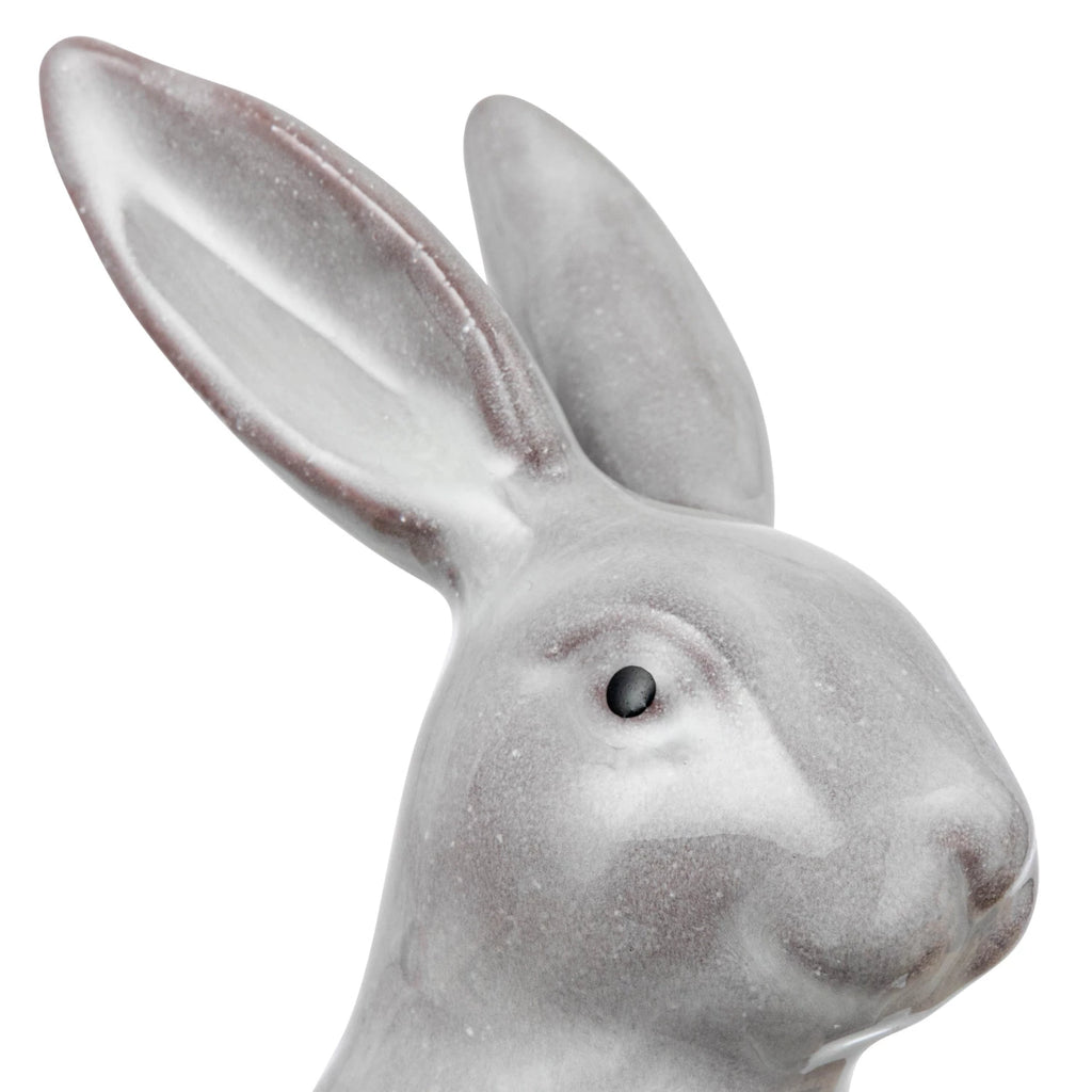 Stoneware Rabbit with Flower Shaped Bowl image 7
