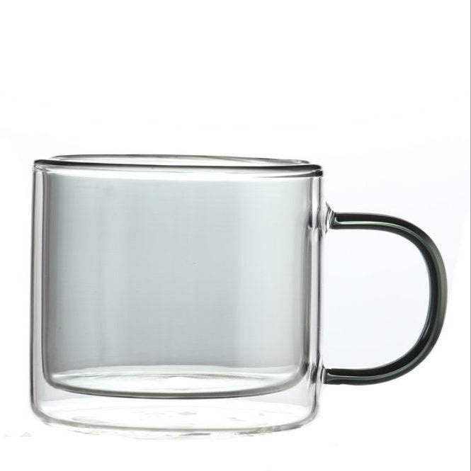 Colored Double Wall Glass Mug image 2