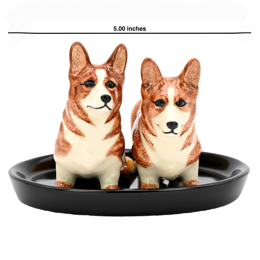 Salt and Pepper Shaker - Brown Corgi image 3
