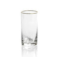 Negroni Highball Glass w/ Gold Rim image 0