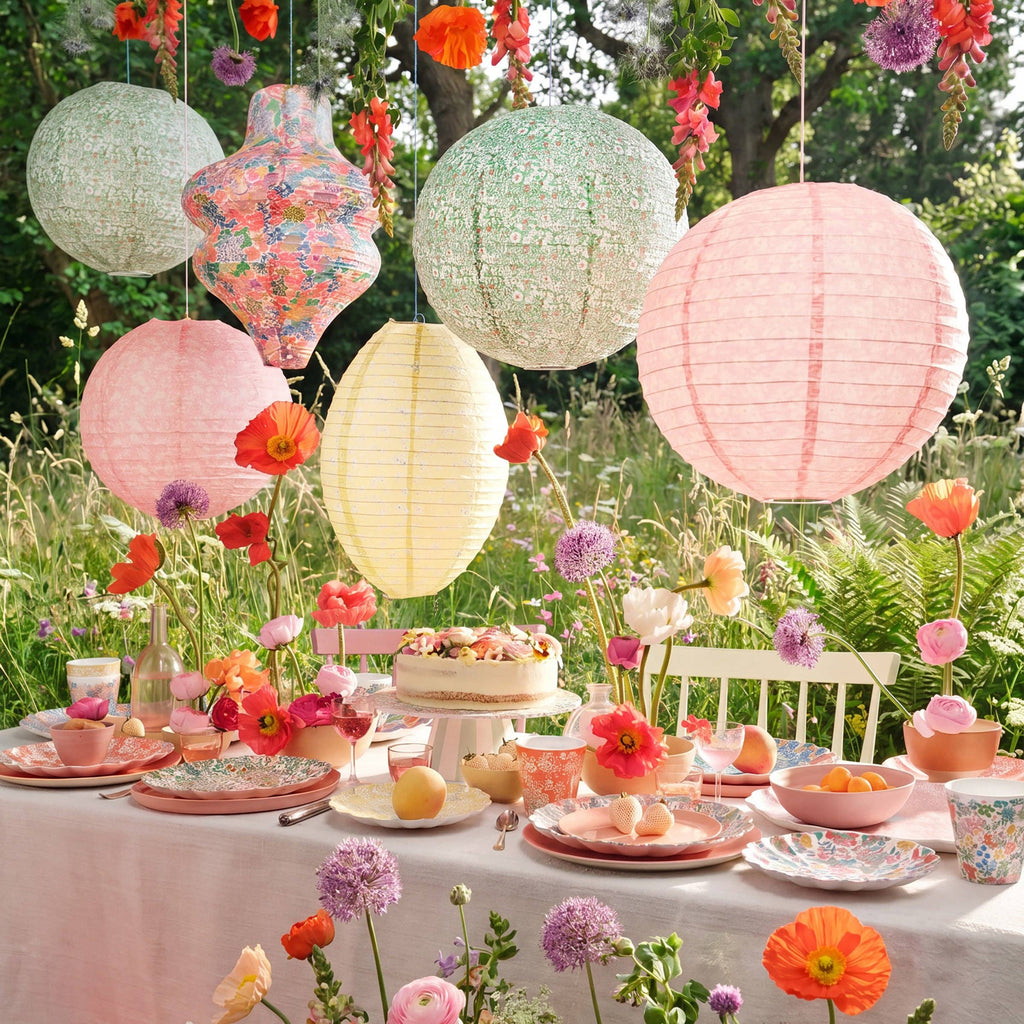 Meri Meri x Liberty Garden Party Reusable Large Plates