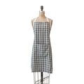 Cotton Apron w/ Pocket - Black & Cream Check image 0