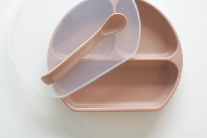 Silicone Suction Plate With Lid & Spoon image 3