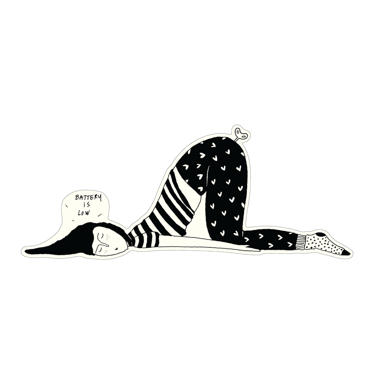 Vinyl Sticker - Battery Low