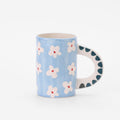 Blue Flower Ceramic Mug image 0