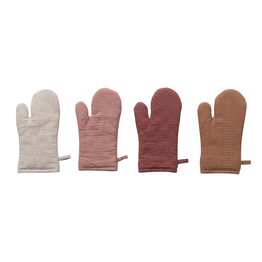 Linen & Cotton Waffle Hot Mitt image 1