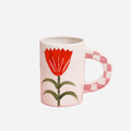Red Flower Ceramic Mug image 0